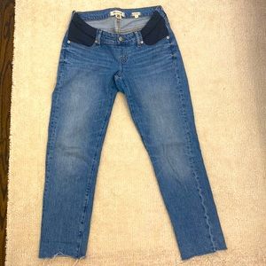 Madewell Blue Maternity Straight-Leg Jeans